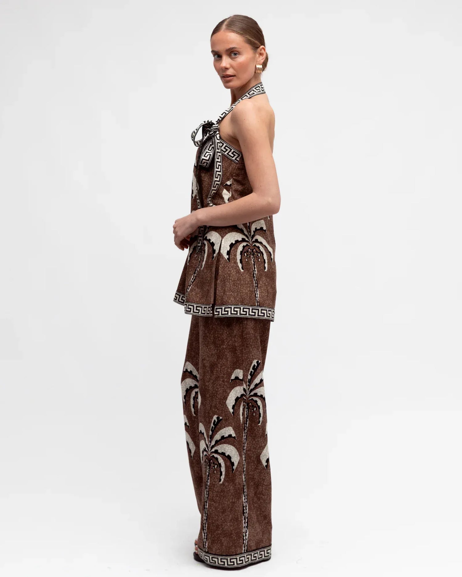 White Closet Top Mosaic Pants