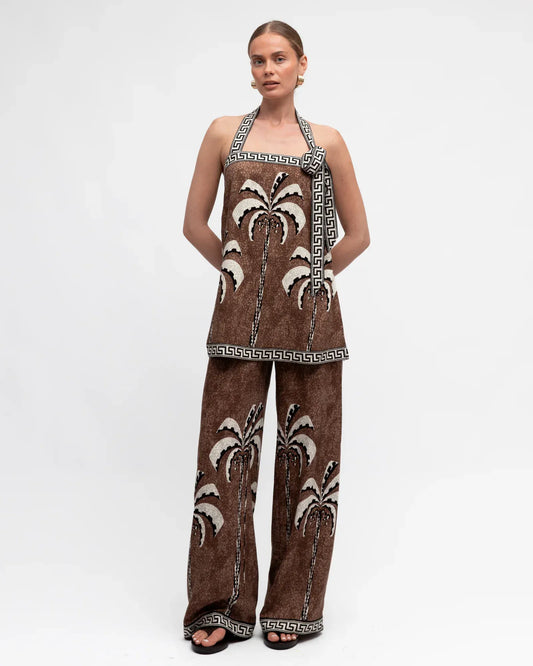 White Closet Top Mosaic Pants