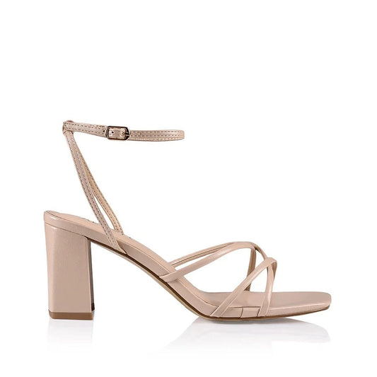 VERALI SHOES heels Nakita Block Heel Nude