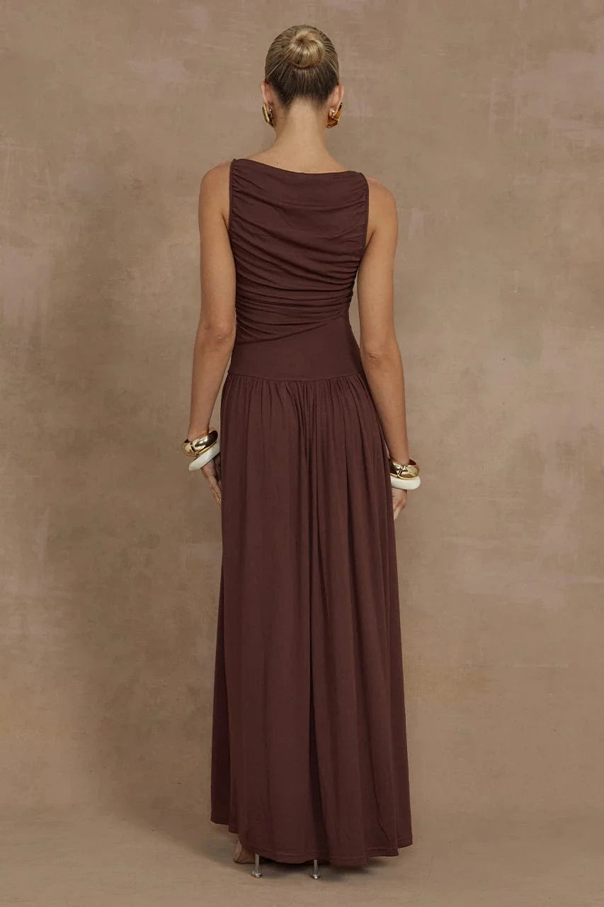 Runaway The Label Maxi Dress Nalla Maxi Dress - Brown