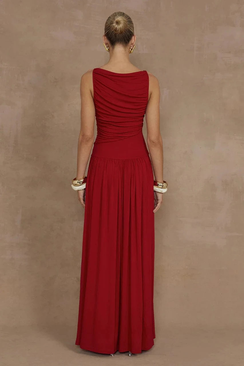 Runaway The Label Maxi Dress Nalla Maxi Dress - Cherry