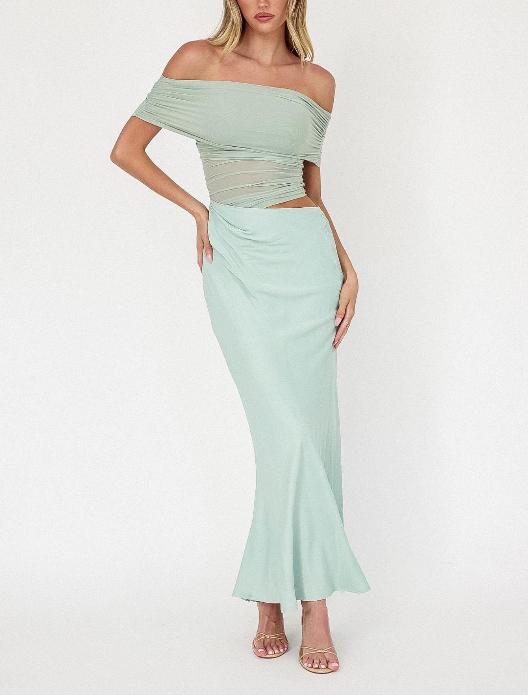Saints & Secrets Maxi Dress Natasha Dress - Sage