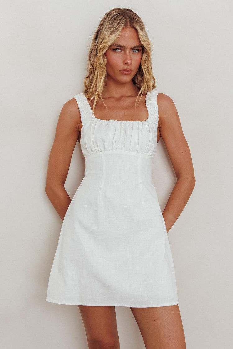 Nelly Dress White – Pipi's Boutique - Main Image