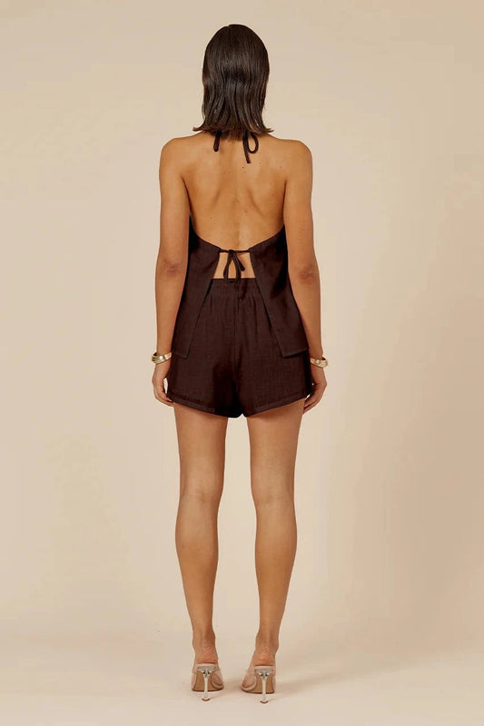 Seven Wonders Top Octavia Top Chocolate