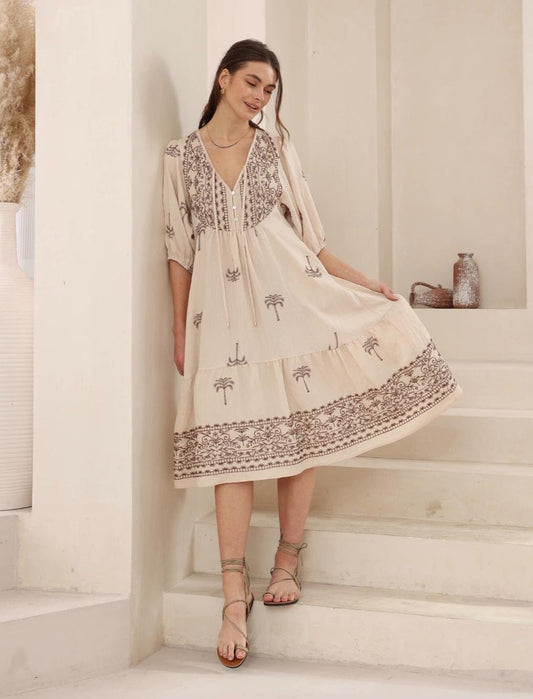 Iris Maxi boho midi dress Palma Midi Dress