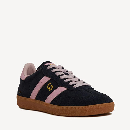 Goodsole Shoes Parallel Suede Sneakers - Navy / Pink