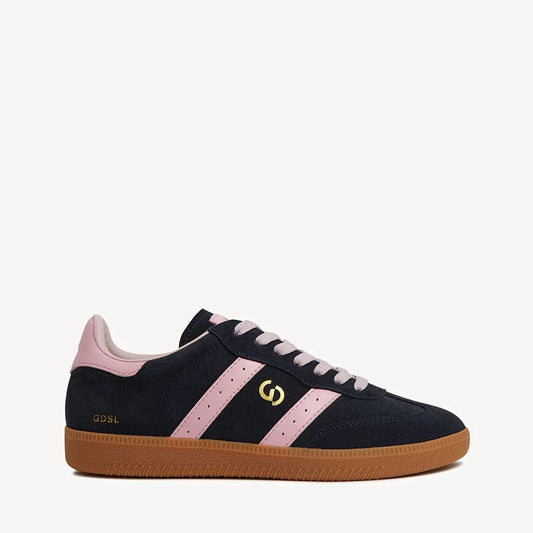Goodsole Shoes Parallel Suede Sneakers - Navy / Pink