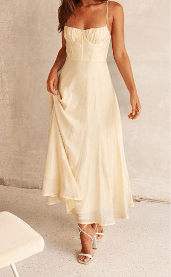 Saints & Secrets Dresses Penelope  Dress - Butter
