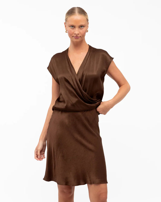 White Closet linen skirt Penny Skirt - Brown
