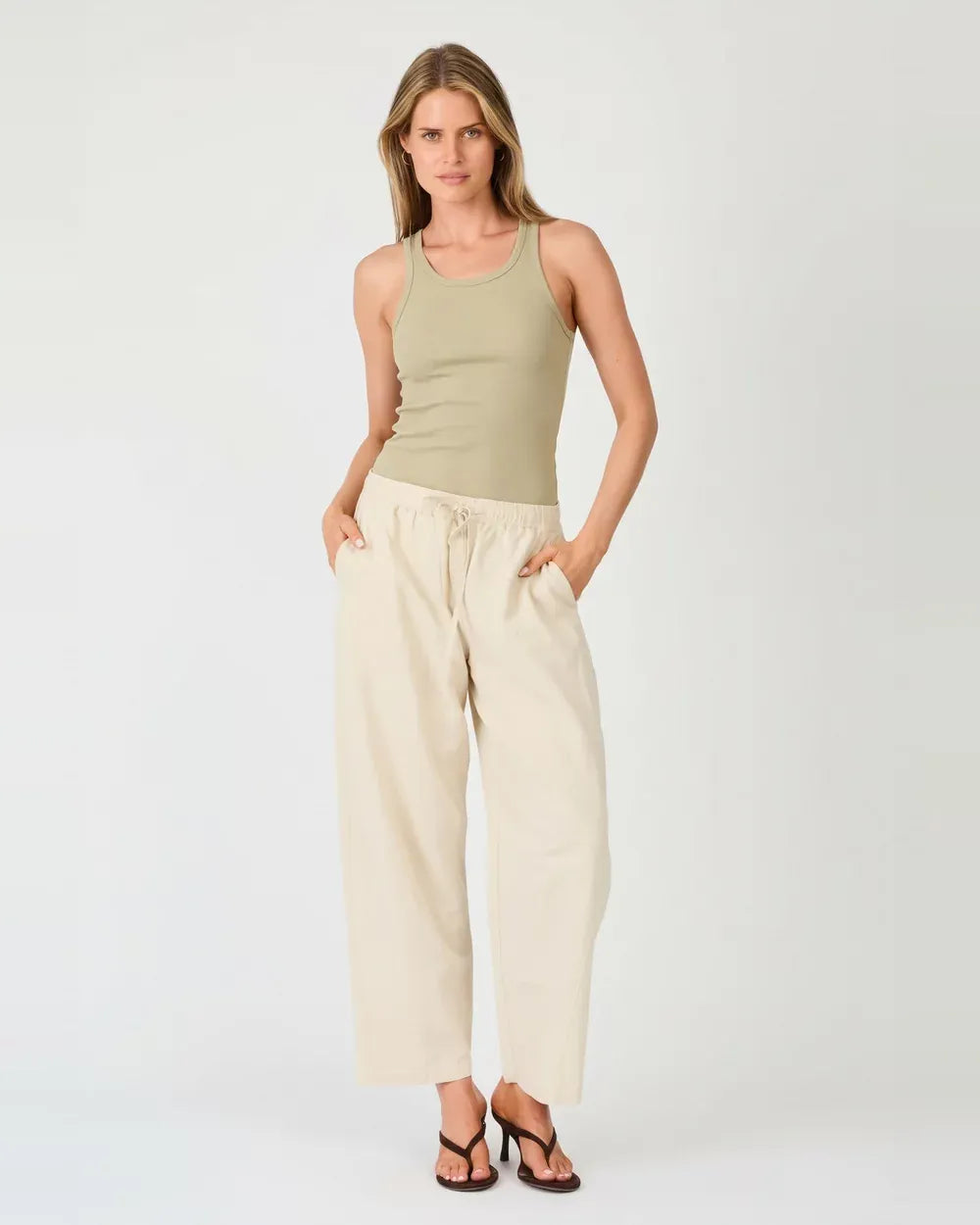 Pipi’s Boutique  tank top Petra Tank - Olive