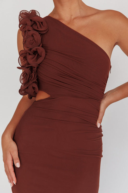 Saints & Secrets Dresses Pia Maxi Dress - Brown