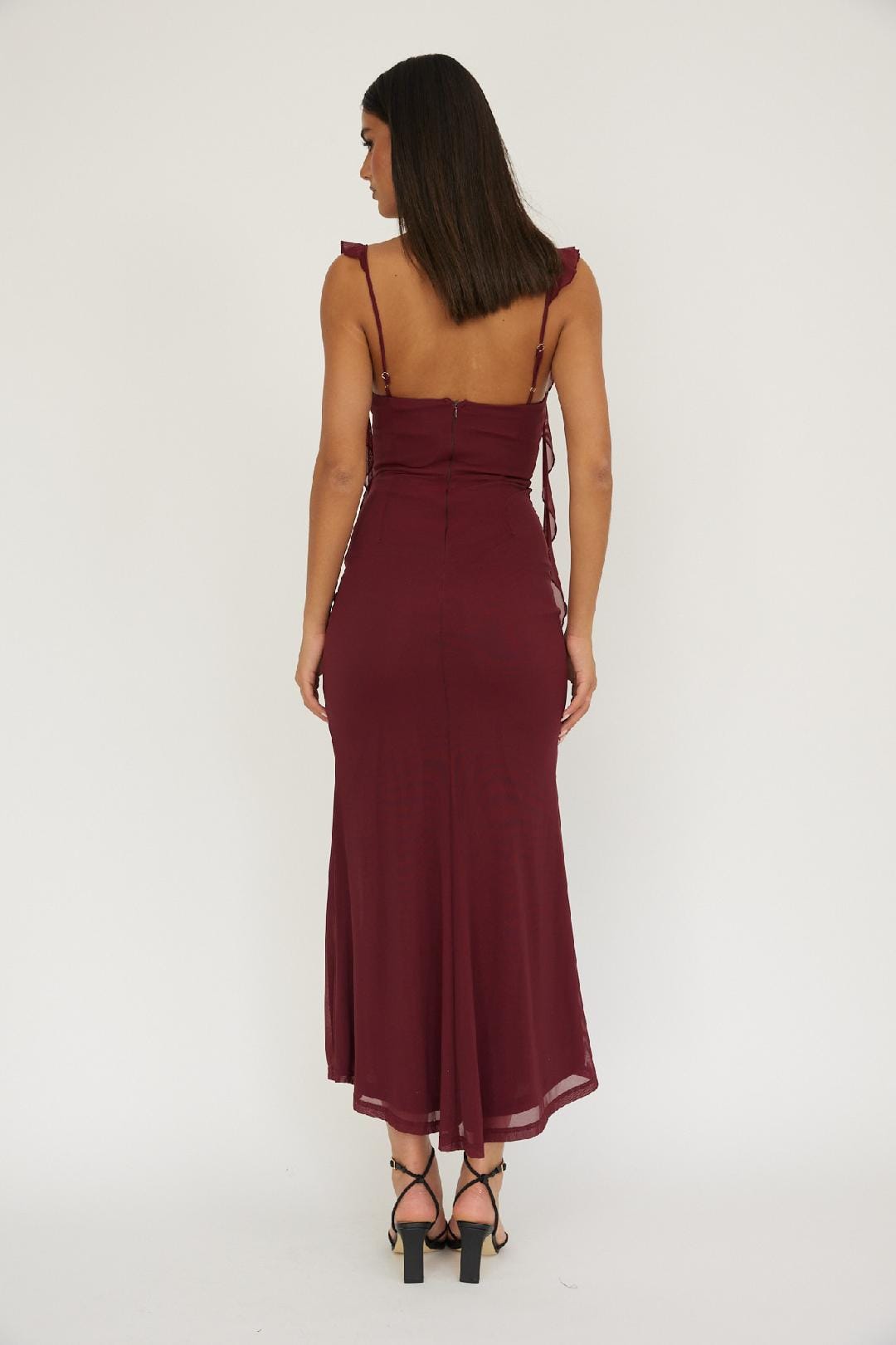 Saints & Secrets Dresses Pia Maxi Dress =- Wine