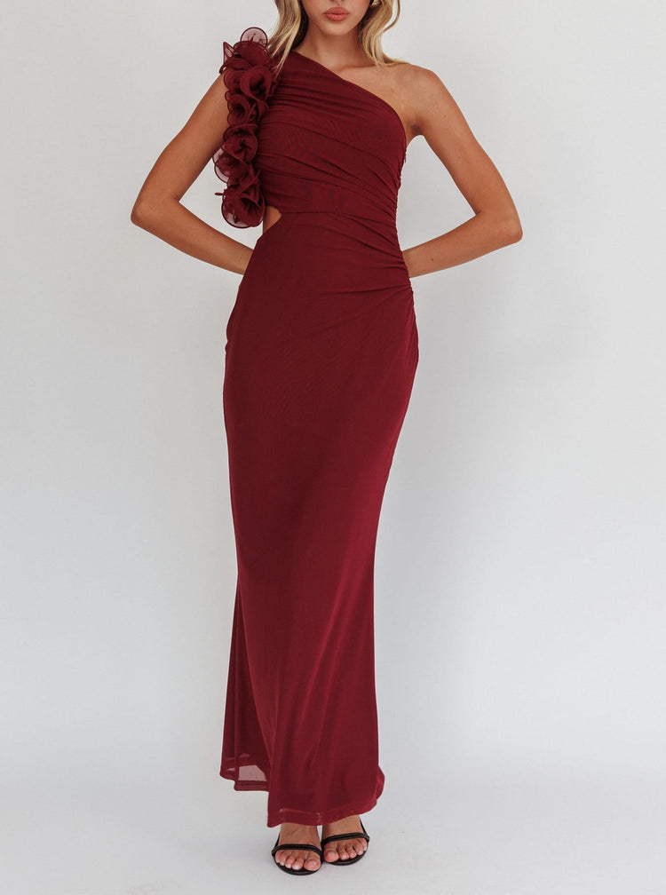 Saints & Secrets Dresses Pia Maxi Dress - Wine