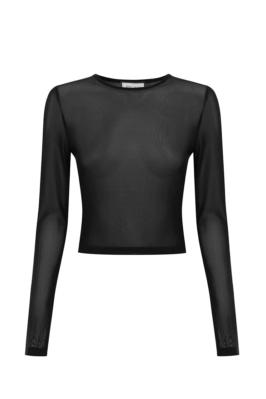 Runaway The Label mesh top Poly Top Mesh Black