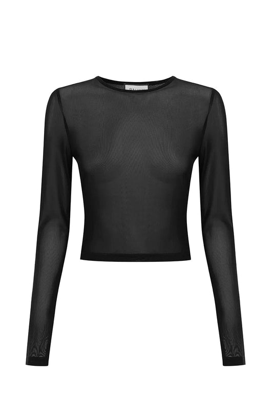 Runaway The Label mesh top Poly Top Mesh Black