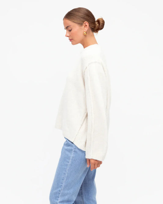 White Closet jumper Pull Over Knit - Cream