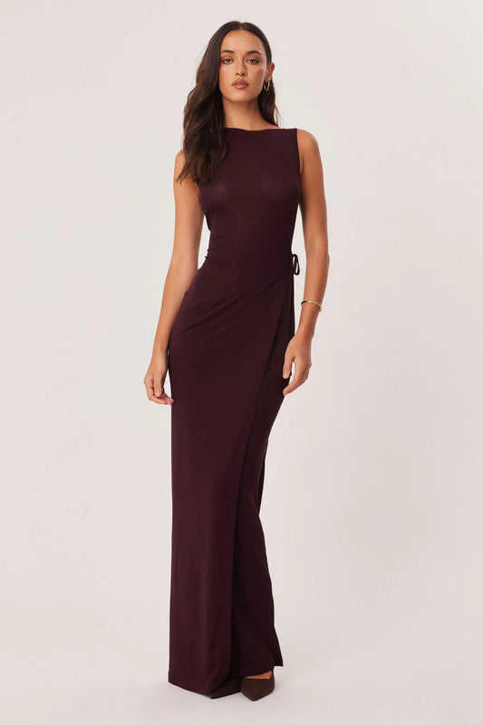 SNDYS Dress Raven Maxi Dress - Cherry