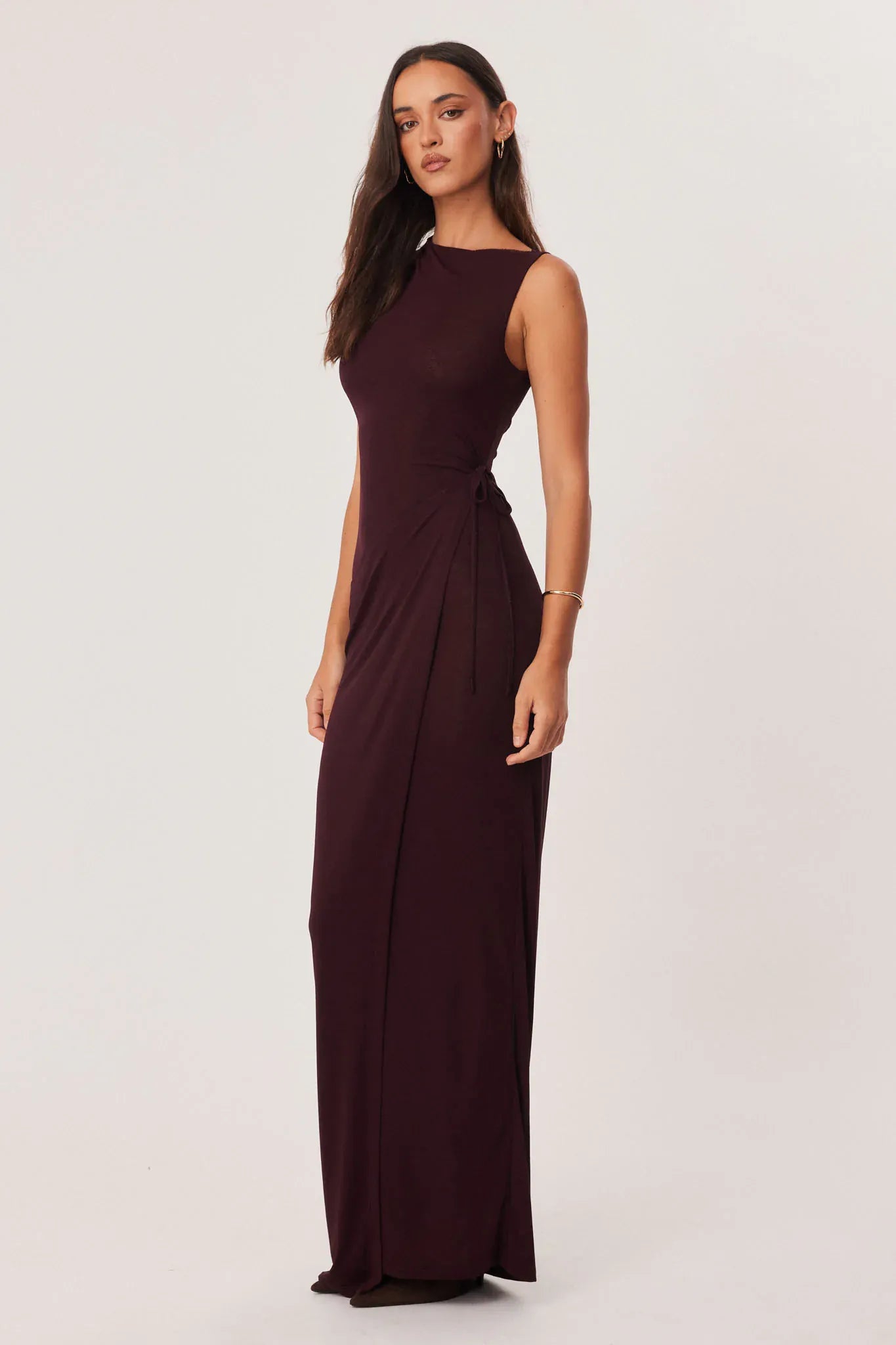SNDYS Dress Raven Maxi Dress - Cherry