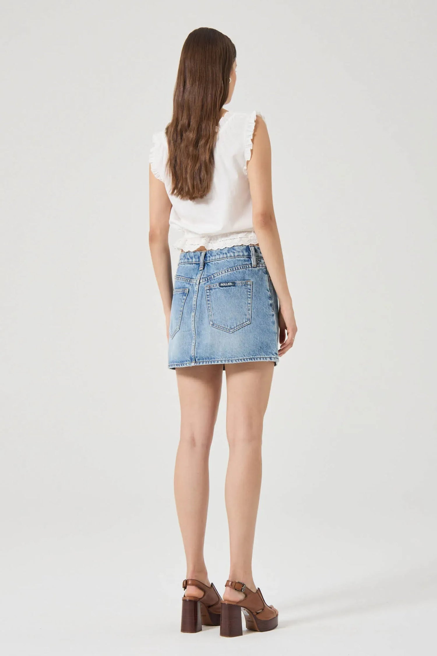 Rollas Jeans denim skirt Relaxed Mini - Lennon Vintage