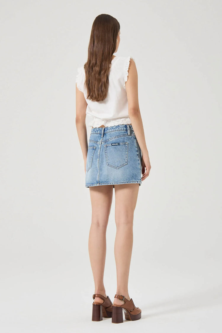 Rollas Jeans denim skirt Relaxed Mini - Lennon Vintage