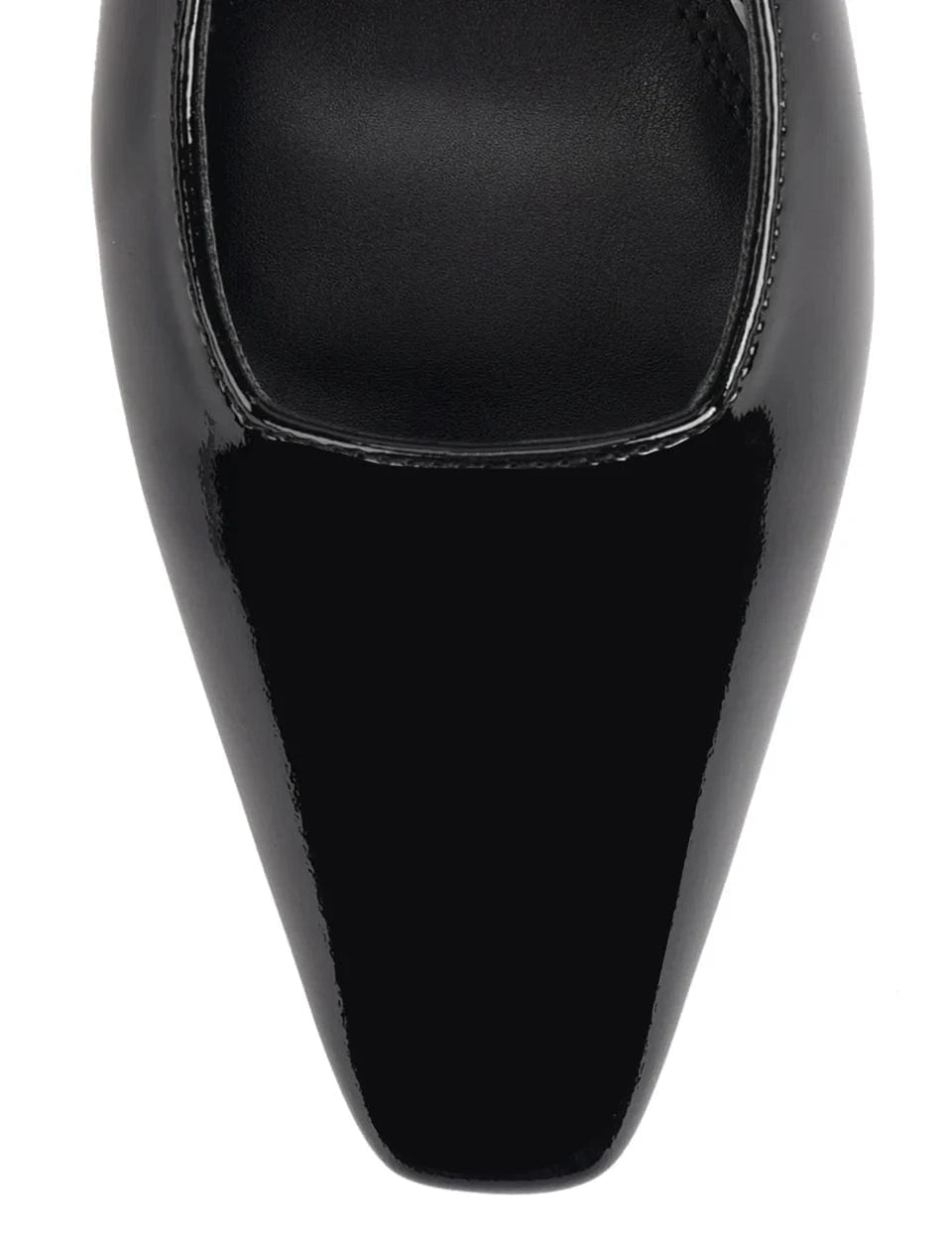 Siren shoes Renee Slingback Block Heels - Black Patent Leather