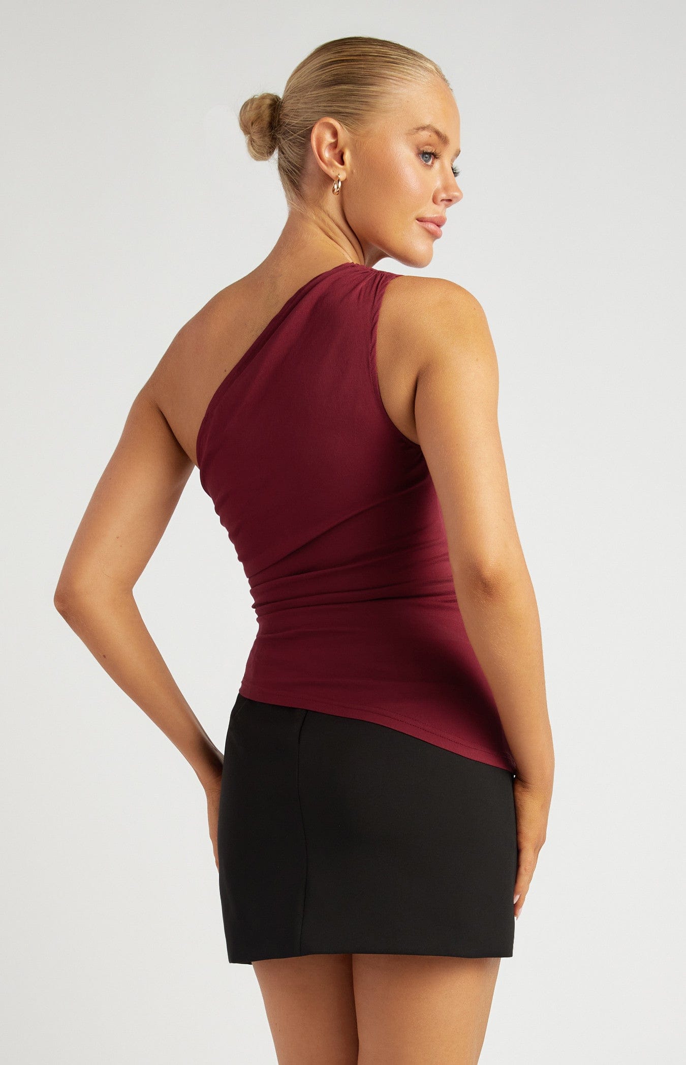Pipi’s Boutique Ruched Top - Wine