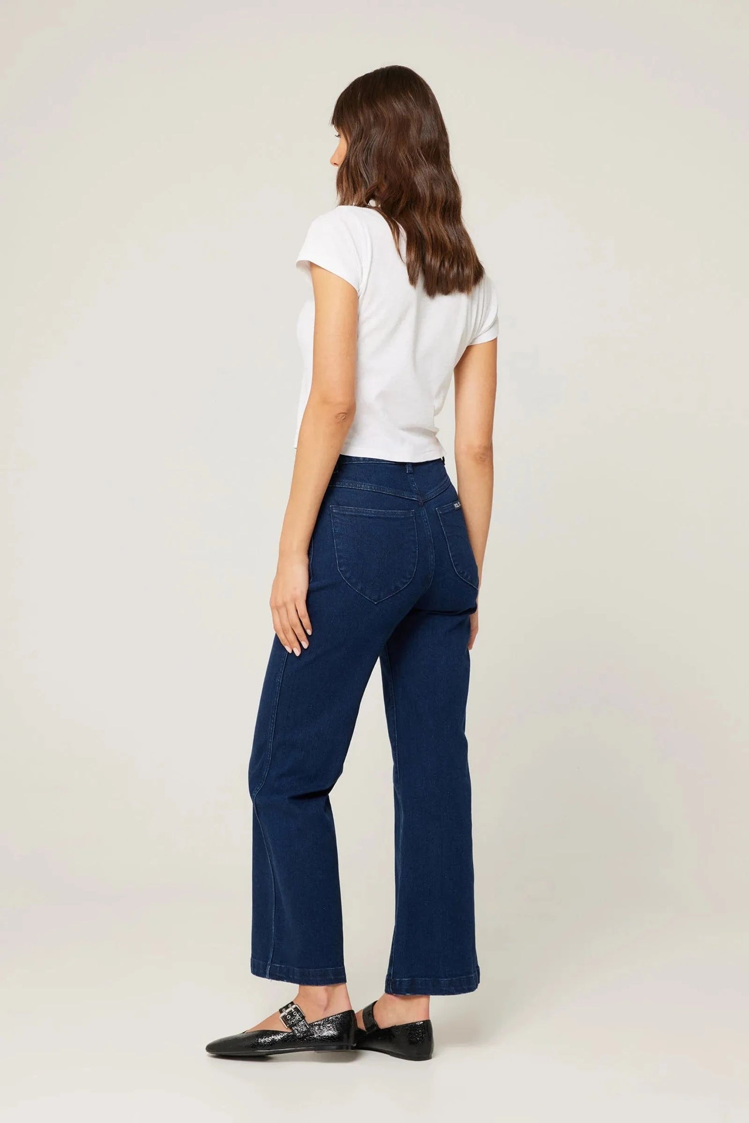ROLLAS JEANS high and wide jeans Sailor Jean Dark Stone