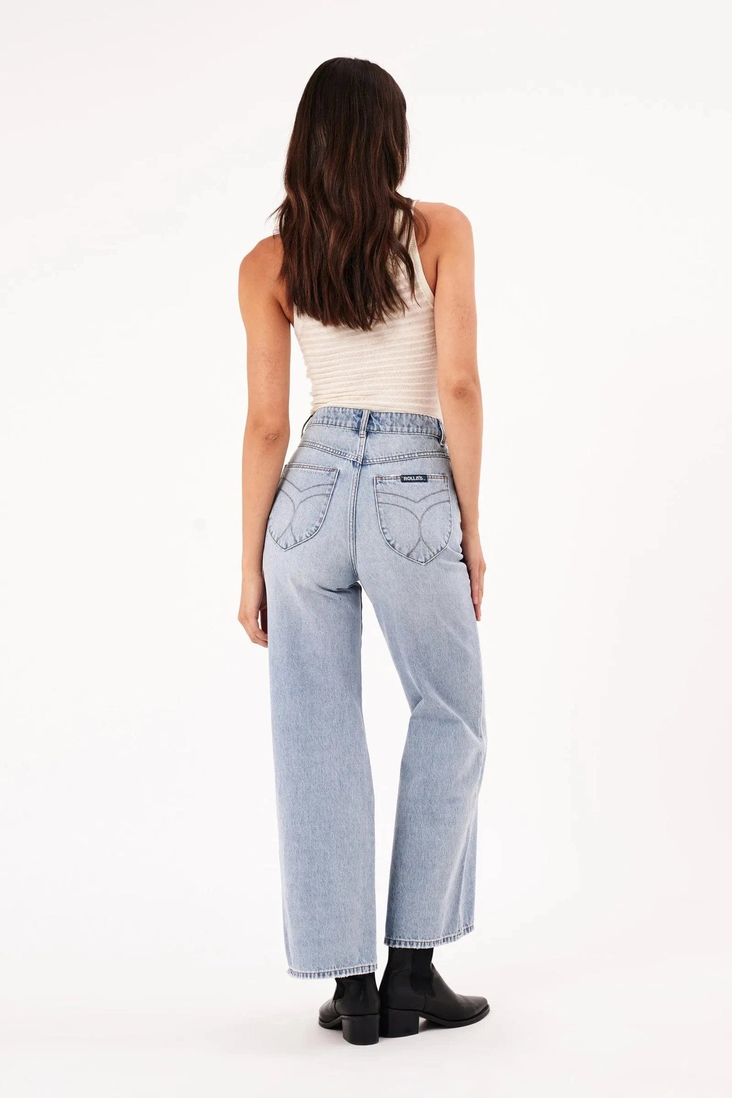 ROLLAS JEANS sailor jeans Sailor Scoop - Faded Blue