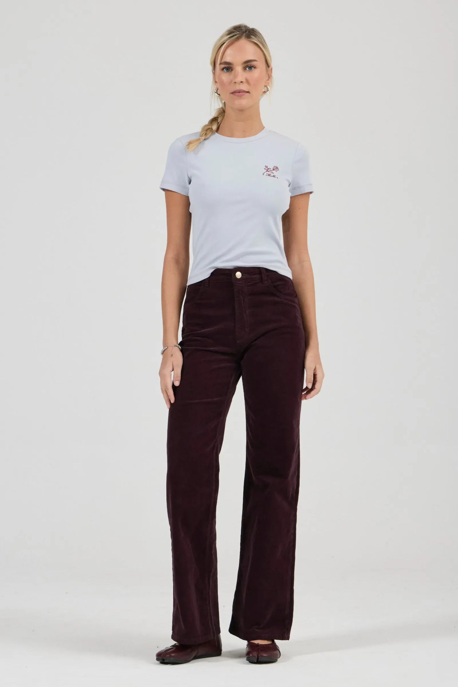Rollas Jeans Jeans Sailor Scoop Jean Long - Velvet Dark Cherry