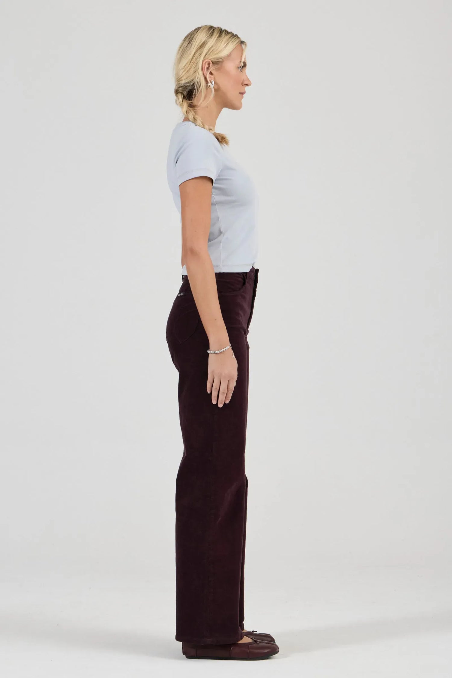 Rollas Jeans Jeans Sailor Scoop Jean Long - Velvet Dark Cherry