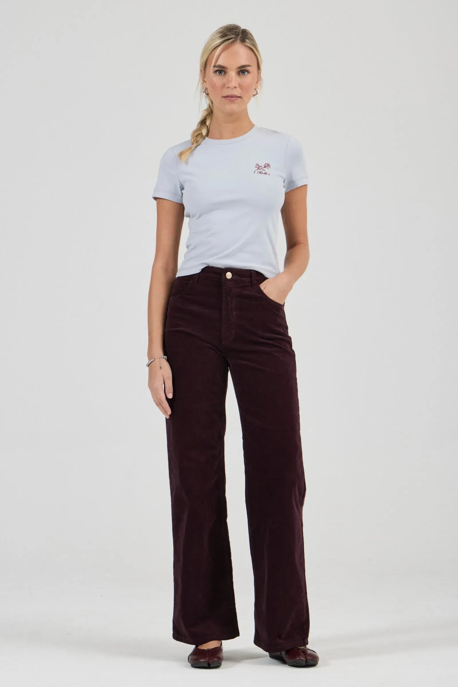 Rollas Jeans Jeans Sailor Scoop Jean Long - Velvet Dark Cherry