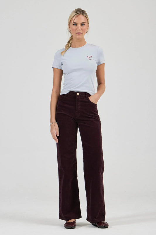 Rollas Jeans Jeans Sailor Scoop Jean Long - Velvet Dark Cherry