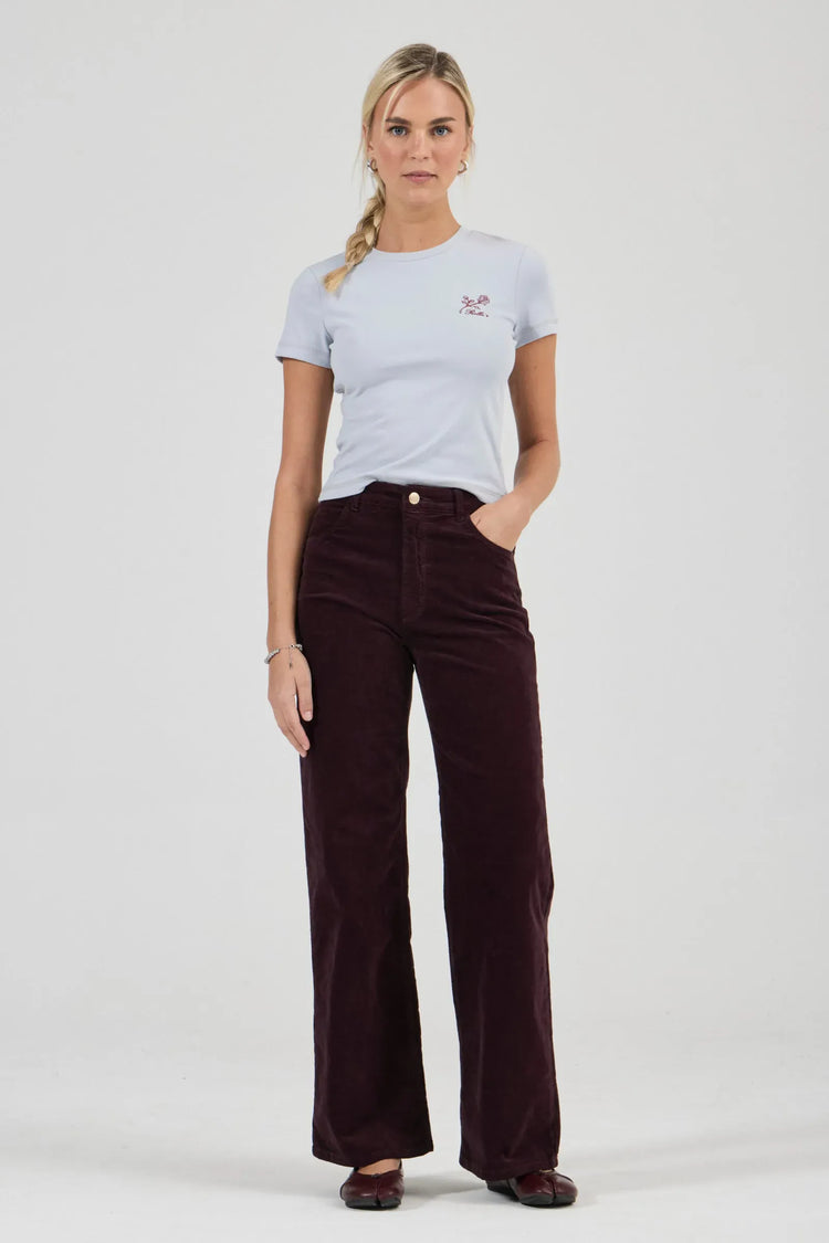 Rollas Jeans Jeans Sailor Scoop Jean Long - Velvet Dark Cherry