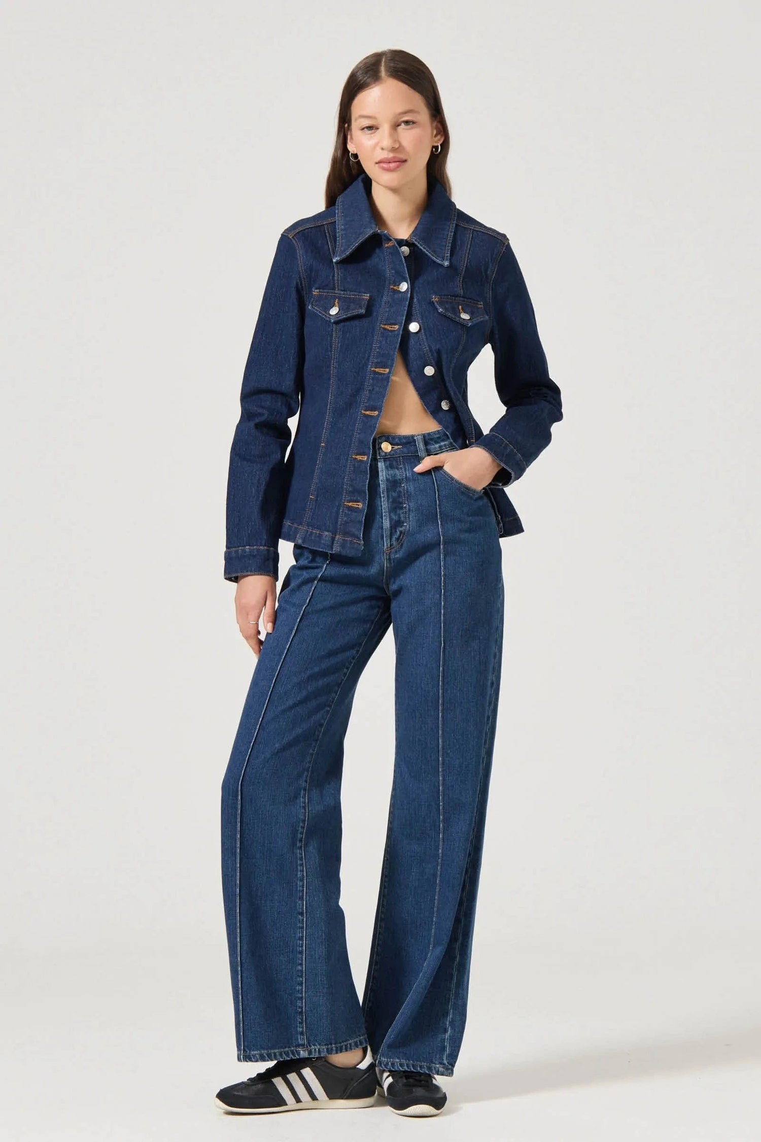 Rollas Jeans Jeans Sailor Scoop LONG Pacific Blue