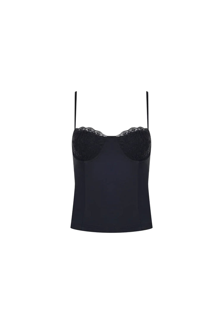 Lioness cami top SAINT CAMI - NOIR