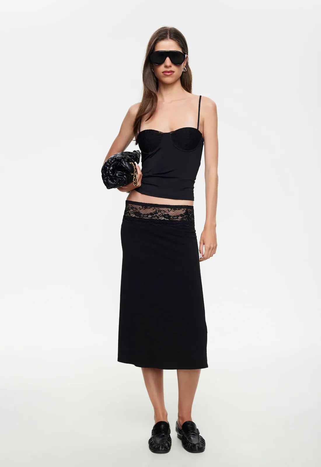Lioness cami top SAINT CAMI - NOIR