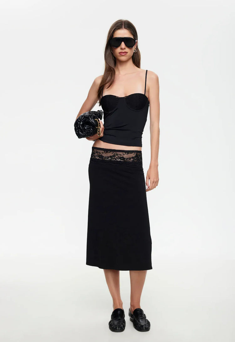 Lioness cami top SAINT CAMI - NOIR