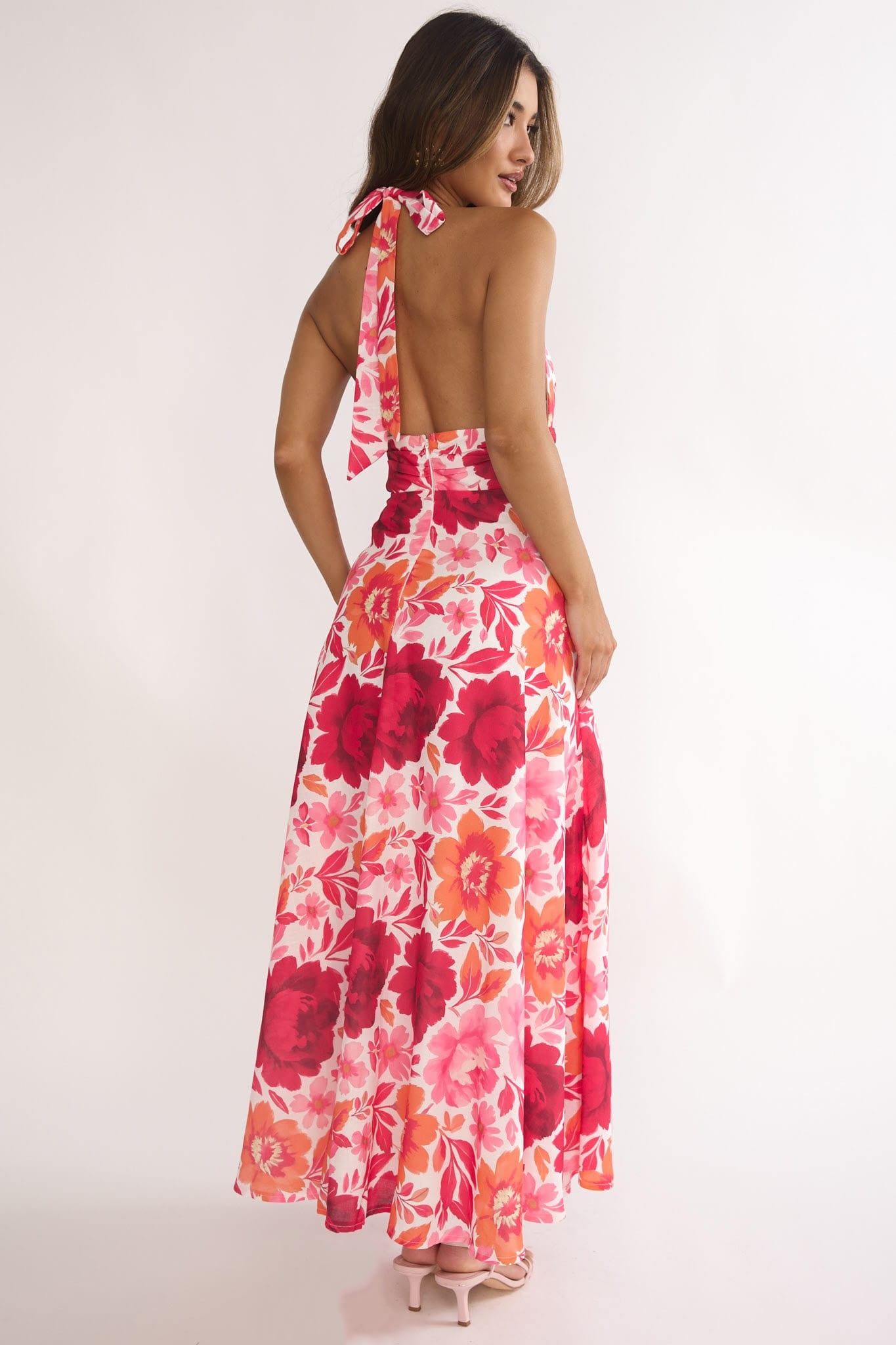 Saints & Secrets Dresses Saints & Secrets Clara Floral Maxi - Pink