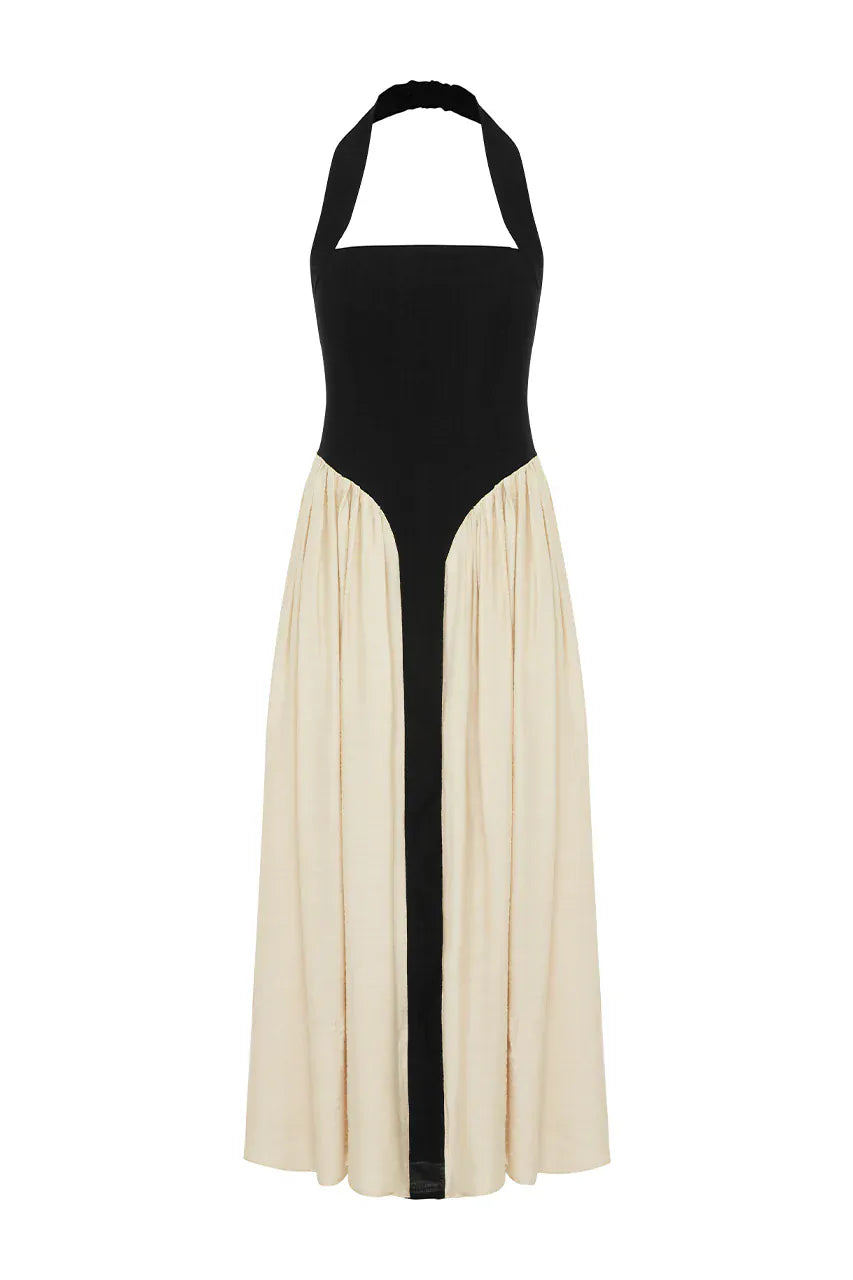 Seven Wonders Dress Sammi Midi Dress - Black / Cream
