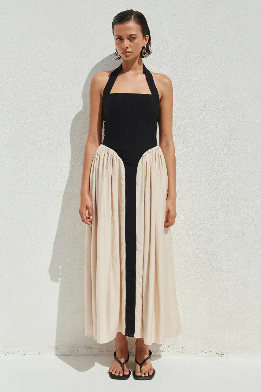 Seven Wonders Dress Sammi Midi Dress - Black / Cream