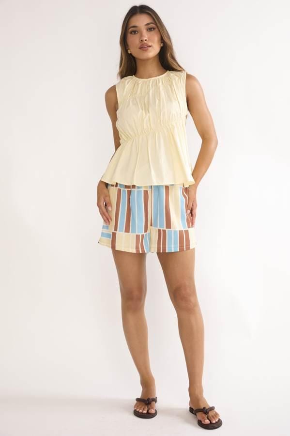 Paper Heart vest top Sammy Top - Lemon