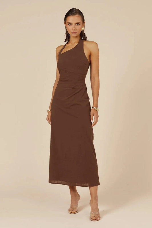Seven Wonders Dress Saphira Long Midi Dress - Espresso