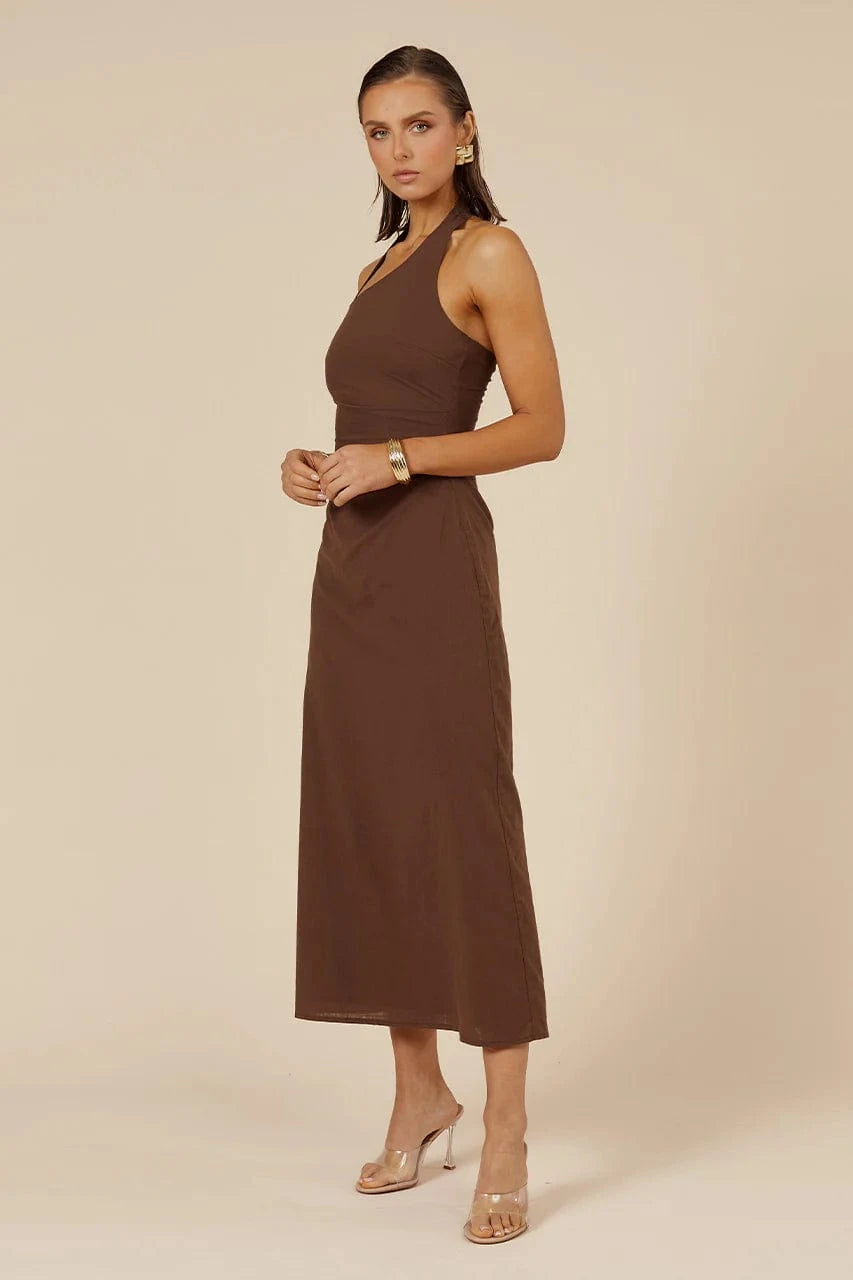 Seven Wonders Dress Saphira Long Midi Dress - Espresso