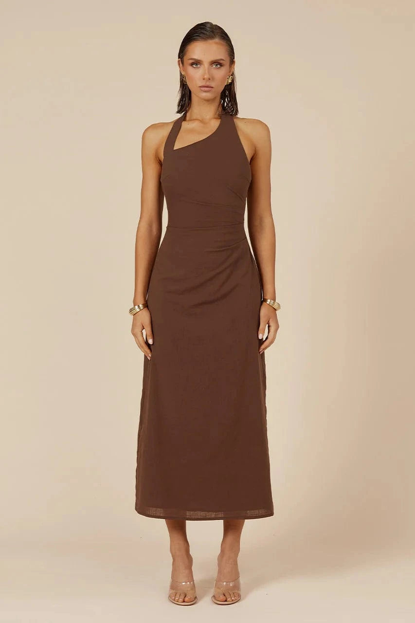 Seven Wonders Dress Saphira Long Midi Dress - Espresso