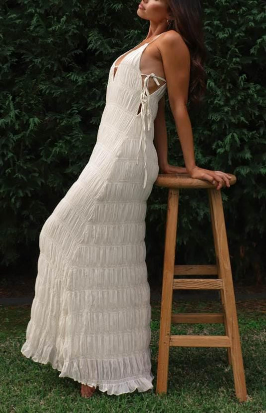 Indikah Dresses Selina Maxi - Oat