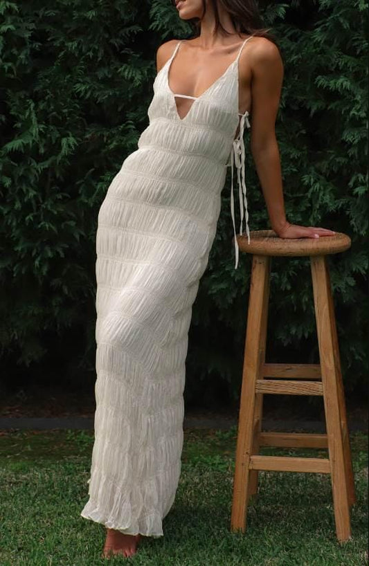 Indikah Dresses Selina Maxi - Oat