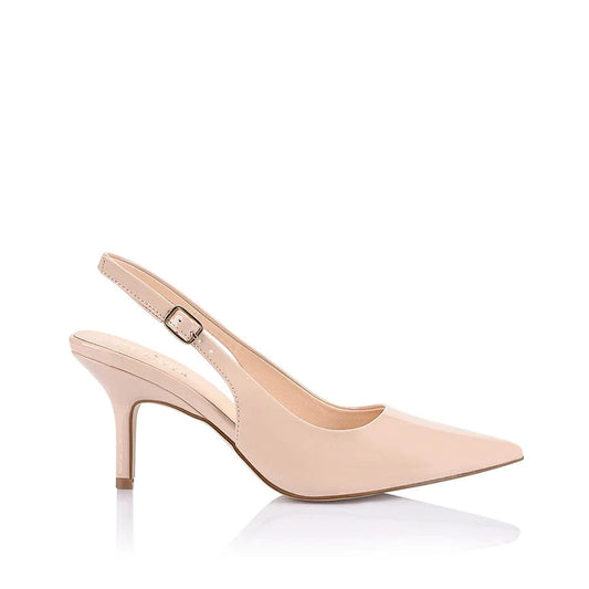 VERALI SHOES heels Shayley Slingback Stilettos - Nude Patent