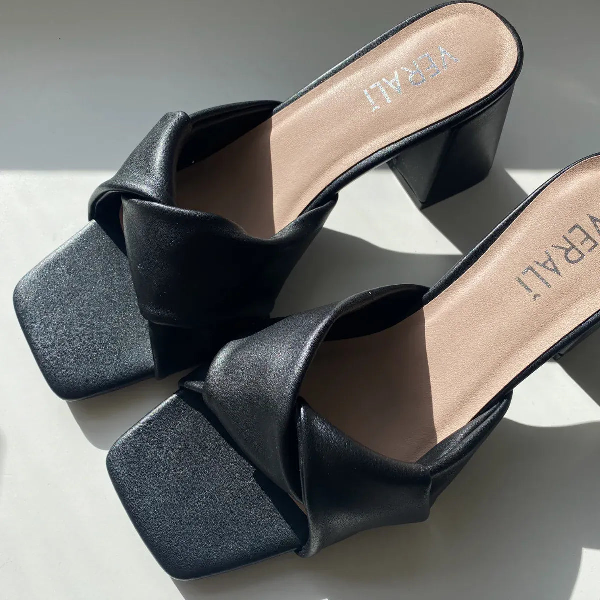 VERALI SHOES shoes Stella Block Heel - Black