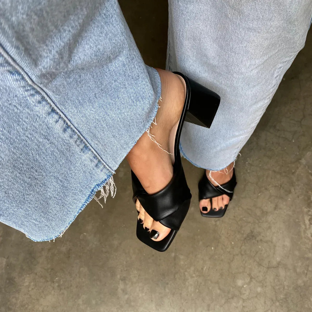 VERALI SHOES shoes Stella Block Heel - Black