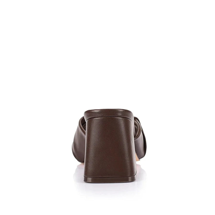 VERALI SHOES shoes Stella Block Heel - Chocolate ( PREORDER )